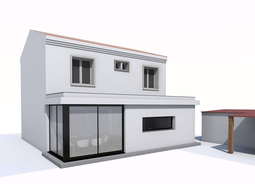 extension d'une maison individuelle